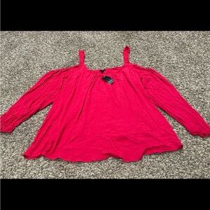 Torrid NWT long sleeve cold shoulder blouse women’s size 3X